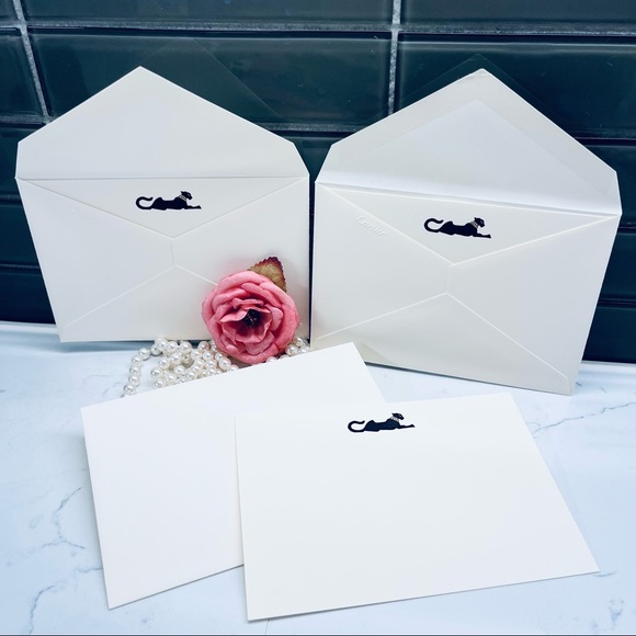 Cartier Office Authentic Cartier Stationery Set 3 Cards 3 Envelopes